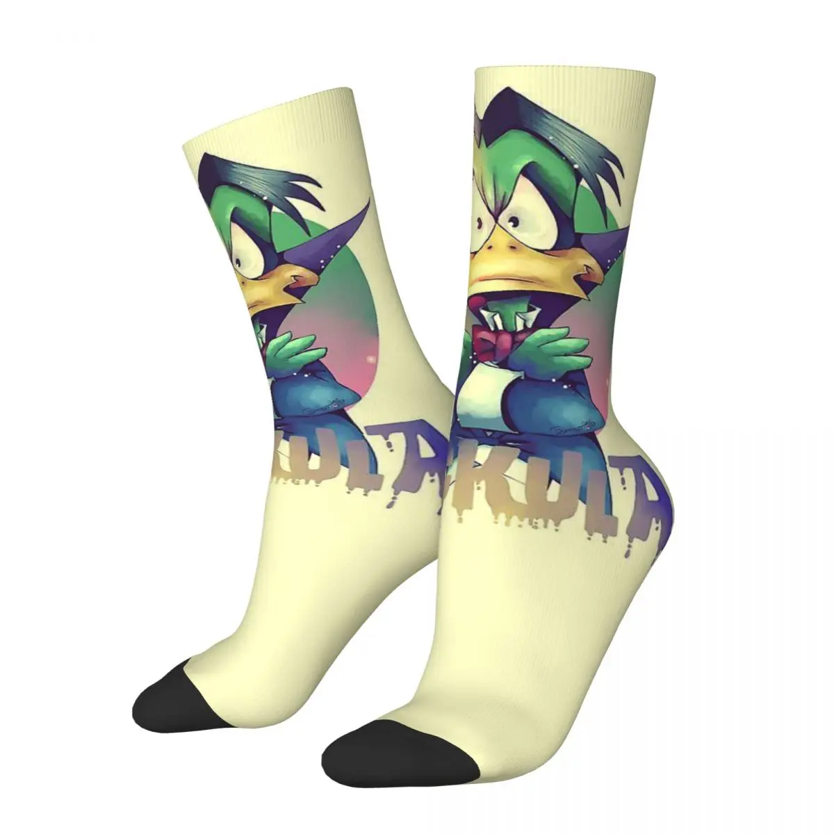 Count Duckula Vampire Lord The Castle Straight cosy Unisex Socks,Running Happy 3D printing Socks,Street Style Crazy Sock