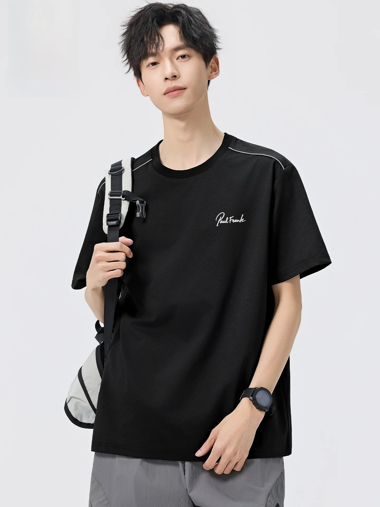 

Мужская летняя футболка American Color Block с принтом обезьяны, свободного кроя, с круглым вырезом, быстросохнущая