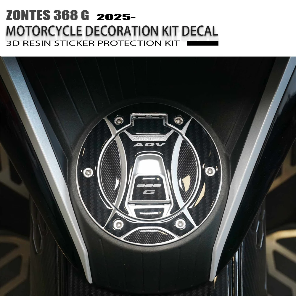 

Motorcycle 3D Sticker Protect Scooter Tank Lid Compatible with For Zontes 368 G 2025