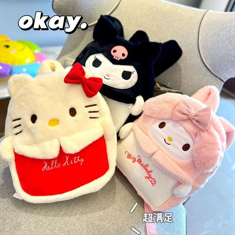 

Школьный портфель Sanrio New Melody, милый мультяшный легкий детский рюкзак Hello Kitty