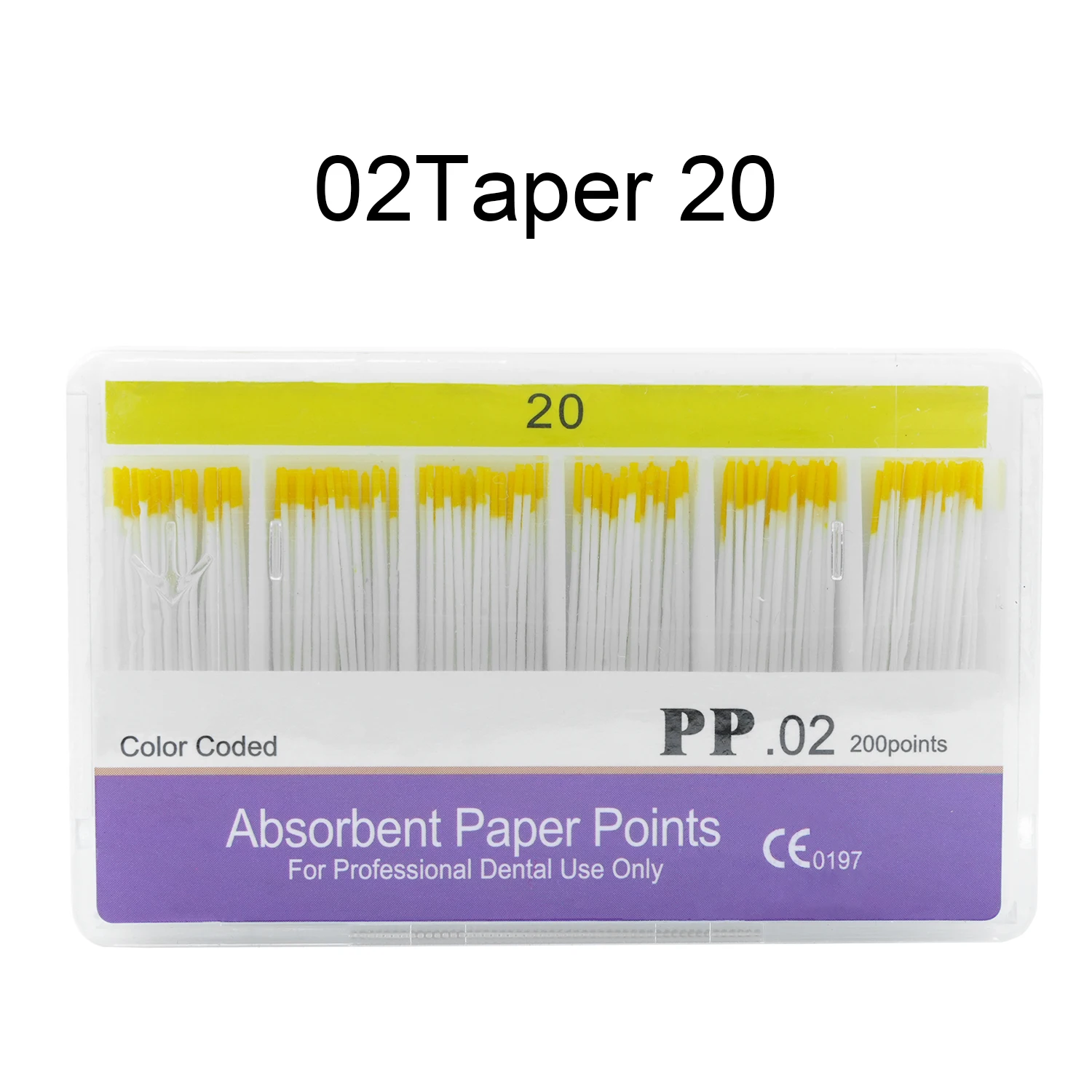 WELLCK 1 doos tandheelkundige absorberende papierpunten steriel gemengde maten 02 04 06 conus 15-40 #   Voor tandarts Gebruik tandheelkundematerialen