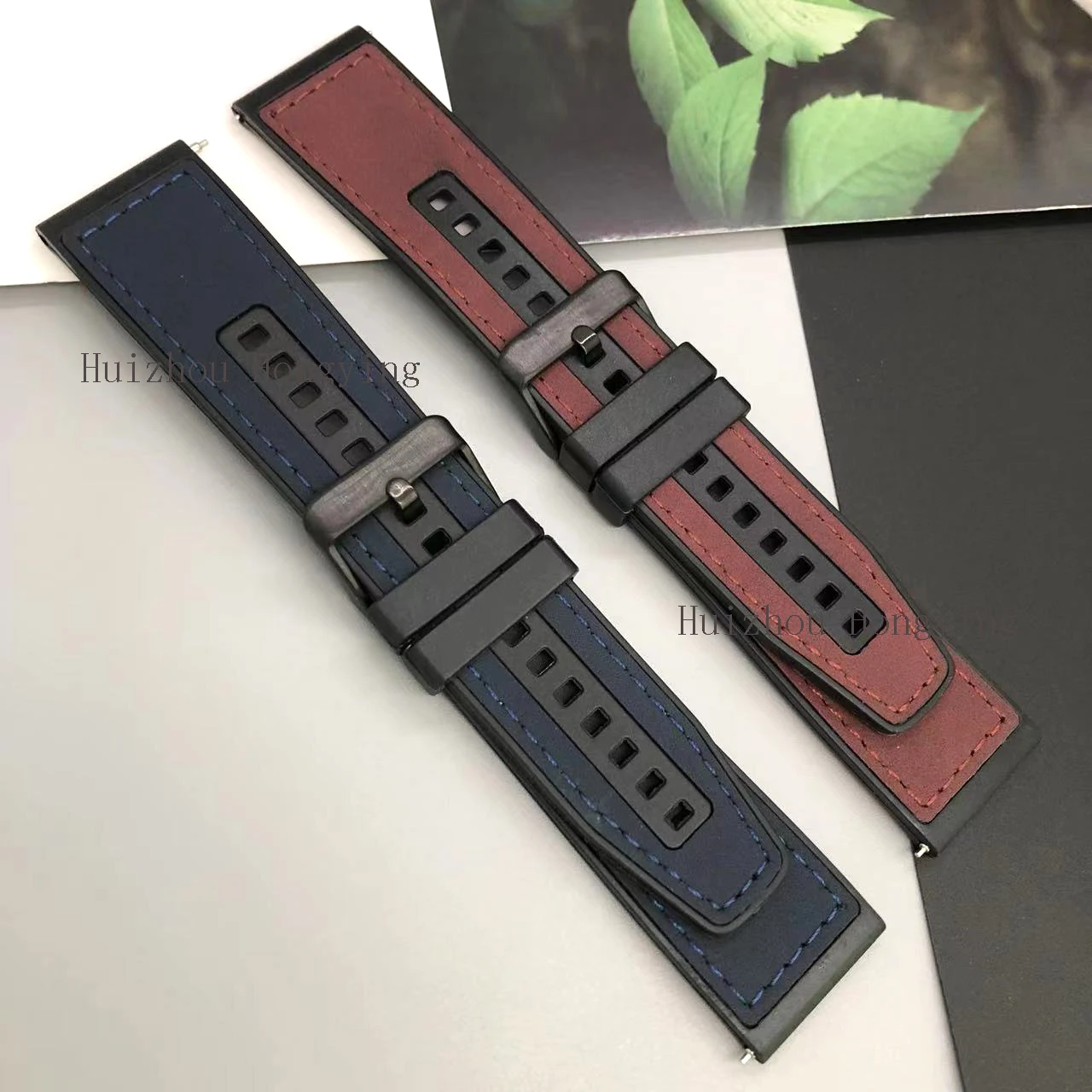 Para Zeblaze Vibe 7 Pro/Btalk correa de reloj pulsera para Zeblaze Beyond 2 Stratos2 22mm correa de cuero PU correa de reloj de repuesto