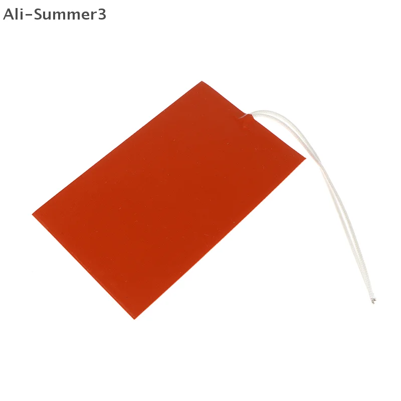 60W 12V Silicone Heating Pad Square Rubber Heat Mat Heated Bed Plate Flexible Waterproof 3D Printer