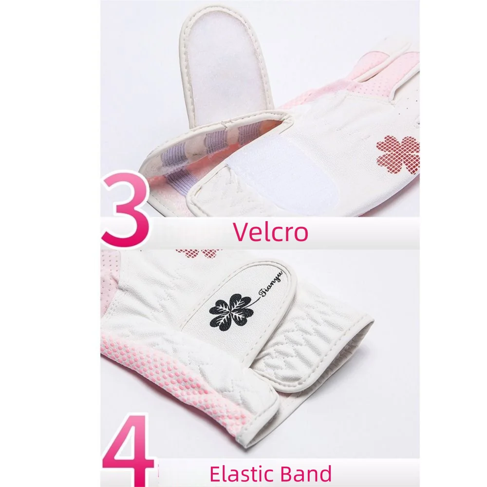 

Professional Breathable Women's Golf Gloves Comfort Non-slip Sport Gloves Durable Elastic Golf Mittens Golfer Gift