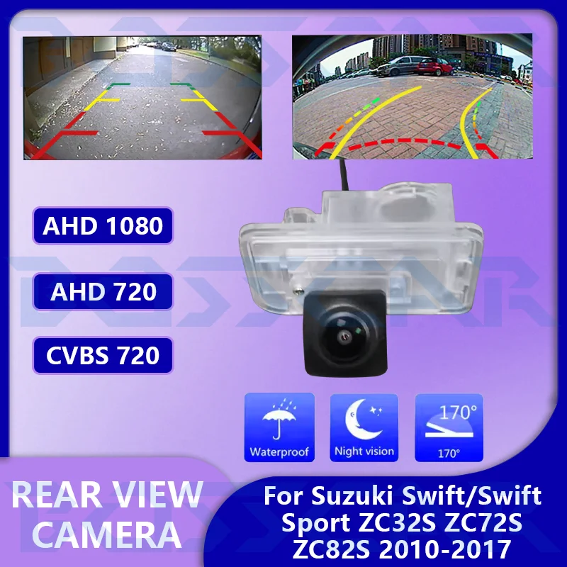 

Для Suzuki Swift/Swift Sport ZC32S ZC72S ZC82S 2010-2017 AHD 1080P Автомобильная резервная камера заднего вида ночного видения Водонепроницаемая