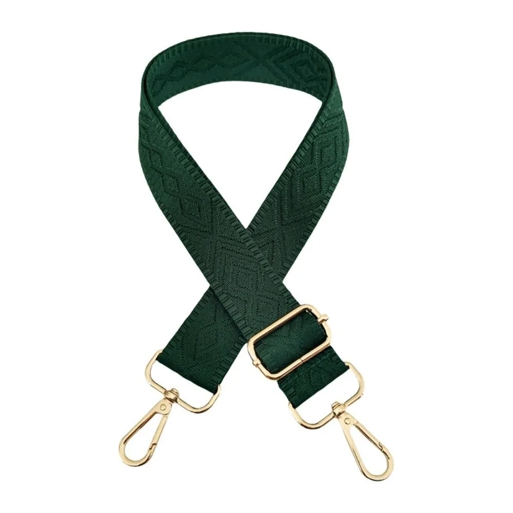 Adjustable Bag Replacement Strap Metal Clasps Jacquard Canvas Shoulder Strap Detachable Thickened Universal Shoulder Sling