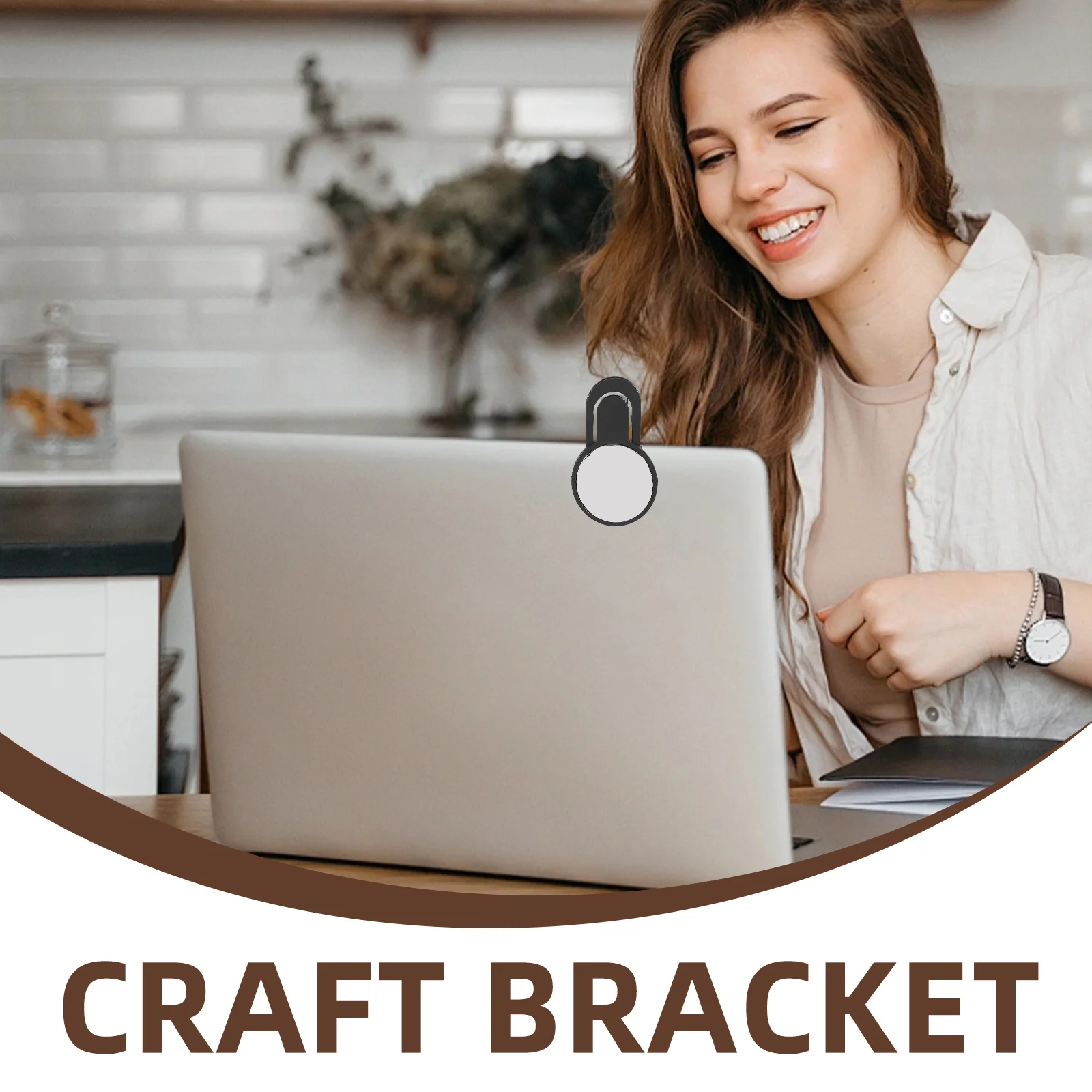 Computer Rear View Mirror ABS Office Desk Surveillance Blind Desktop Reflective Material Traffic Security