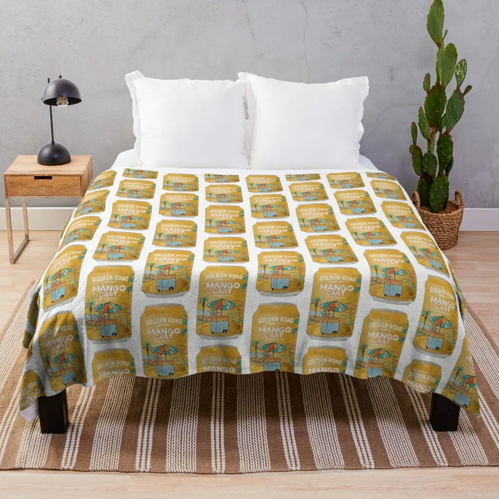 

Golden Road Mango Cart Throw Blanket for winter Flannels Plush Soft Big Cute Blankets