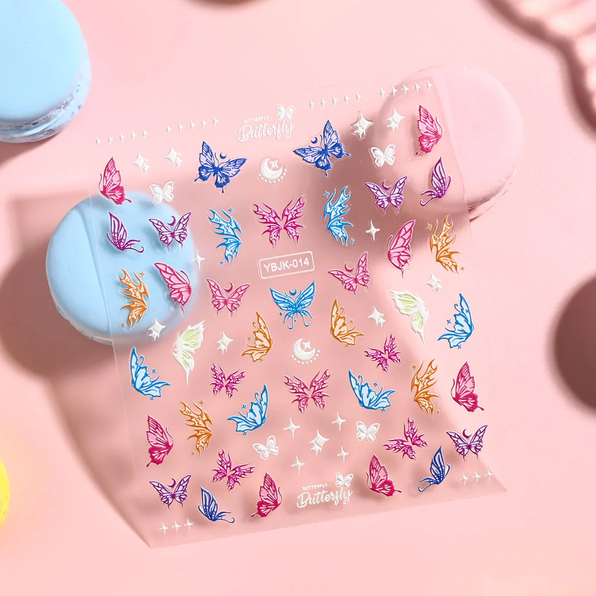 3 pegatinas para decoración de uñas con diseño de mariposa de primavera, calcomanías autoadhesivas para decoración de uñas con diseño de flores de primavera