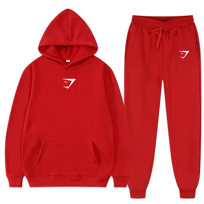 Fashion Brand  men\'s and women\'s sportswear hoodie casual thick pullover and pants two-piece set autumn and winter jogging suit