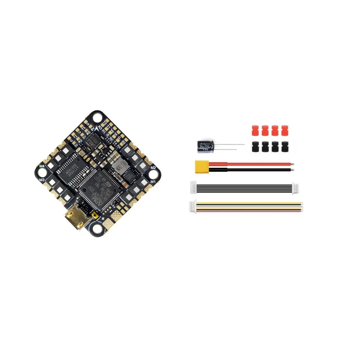 

GEPRC GEP-F722-45A AIO V2 F411 FC 45A 2-6S 8 бит BLS ESC 26,5 мм/M2 DIY RC FPV Квадрокоптер Сменные аксессуары RC Запчасти