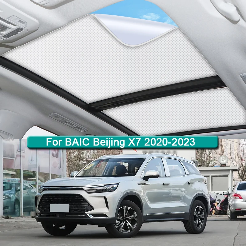 

Roof Sunshade For BAIC Beijing X7 2020-2022 2023 Car Electrostatic Adsorption Sunroof Sunshade Skylight Blind Shading Sticker