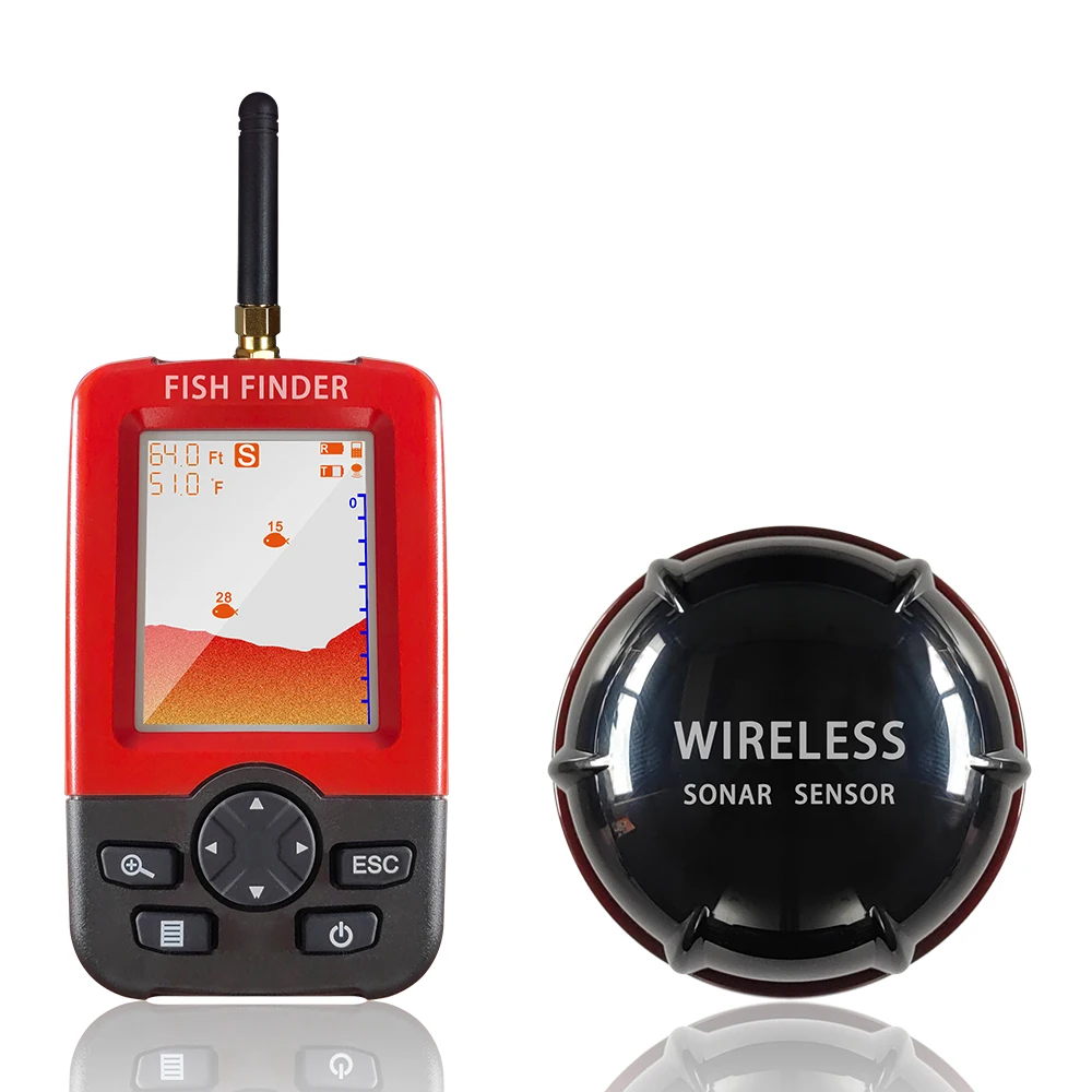 Wireless Fish Finder XJ01 Portable Sonar Fish Finders Fishing Echo  Sounder Fishing Detector Fish Finder Fishing Accessories