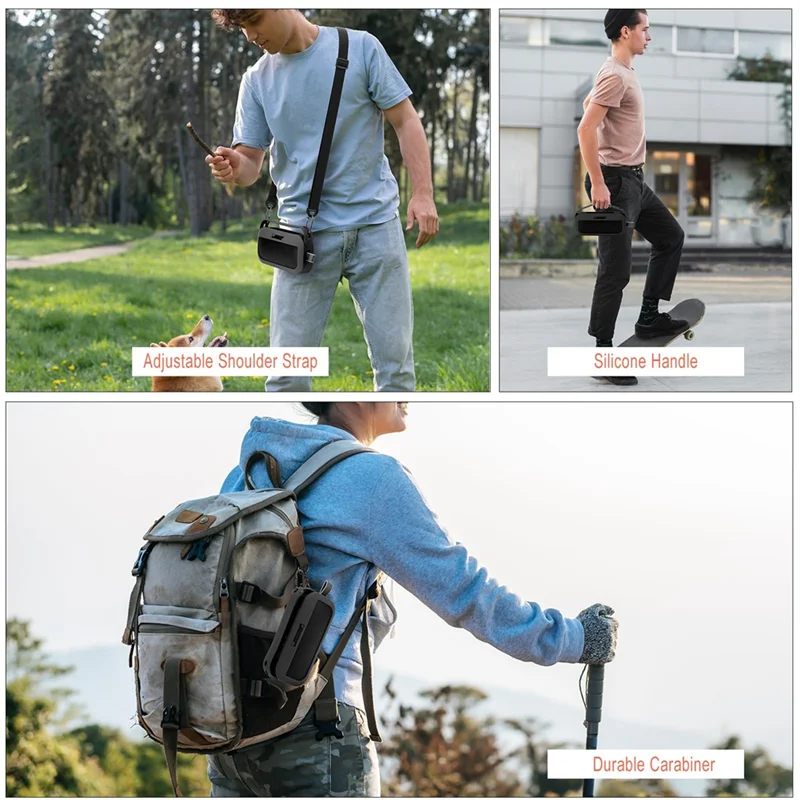 ใหม่-TXESIGN เคสซิลิโคนสําหรับ Bose Soundlink Flex Speaker กระเป๋าเดินทางป้องกันกระเป๋าถือสีดํา