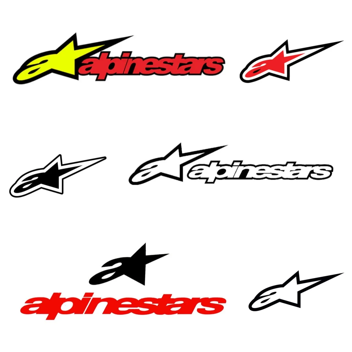 Interesting Five stars Logo Vinyl Decal Car Sticker for Car Truck Window Bumper  Decals Car Applique Waterproof Accessories