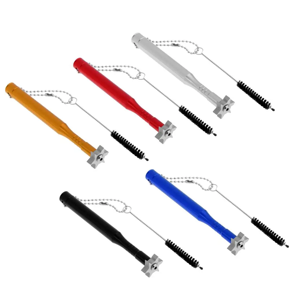 

Golf Groove Sharpener Cleaner Six Head Multifunction Club Groove Reviver Brushing Tool for Golf Practice Auxiliary Equipment