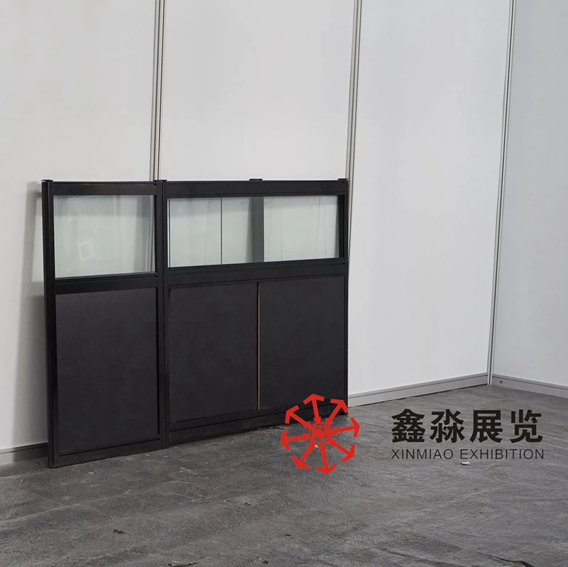 Custom.Jewelry Display Stand Aluminium Profiles Showcases Xinmiao Glass Display Cabinet