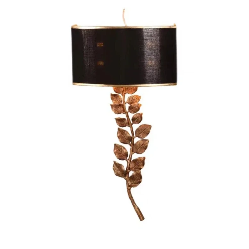 

American simple light luxury all-copper wall lamp, living room TV background wall wall lamp