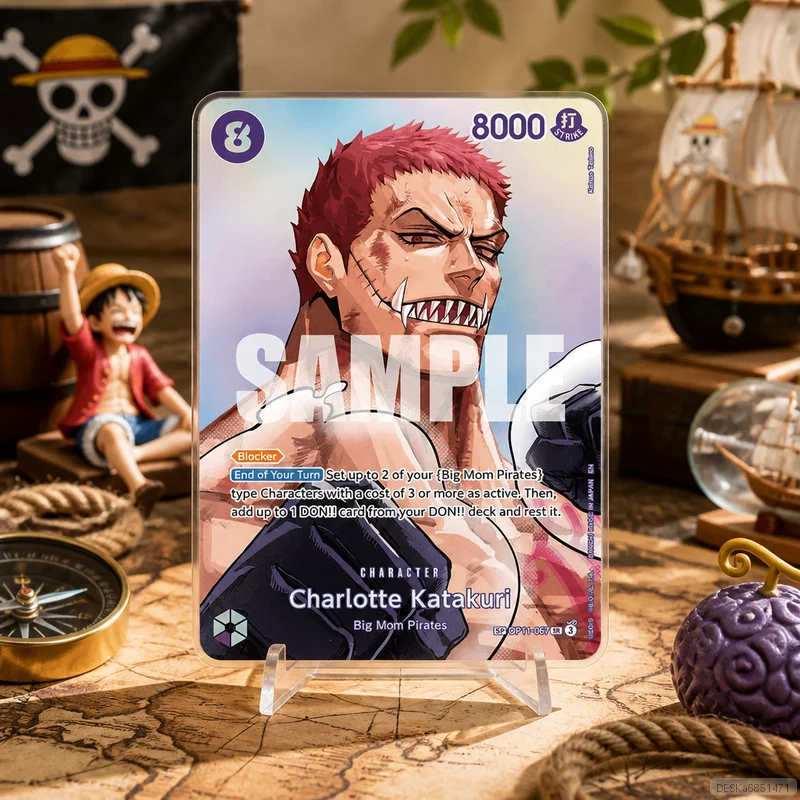 Charlotte Katakuri OP11-067 en DIY OPCG Collection Cards Self Made Single Card Classic Game Anime Card Gift Toy 5PCS 10PCS Set