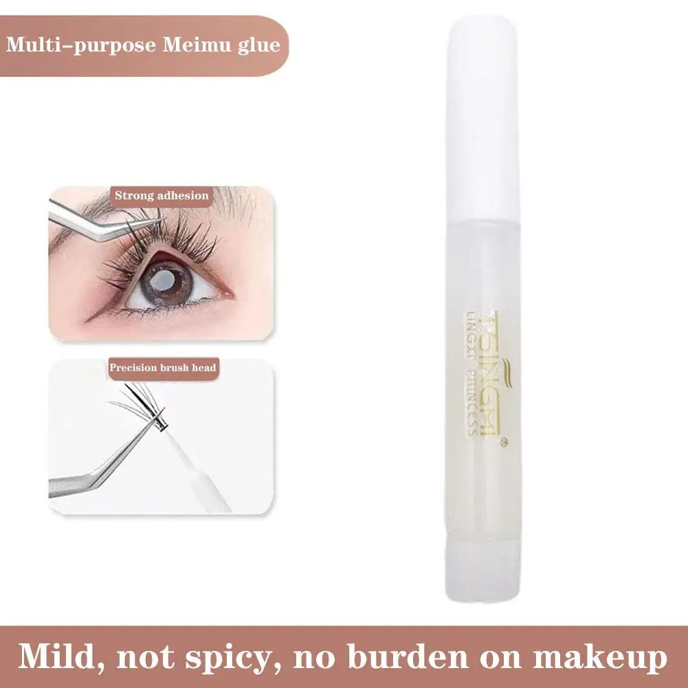 5pcs Transparent Eyelash Glue Waterproof Quickily Dry No-irritant Extension Long Lasting Waterproof Beauty Adhesive Makeup Tools