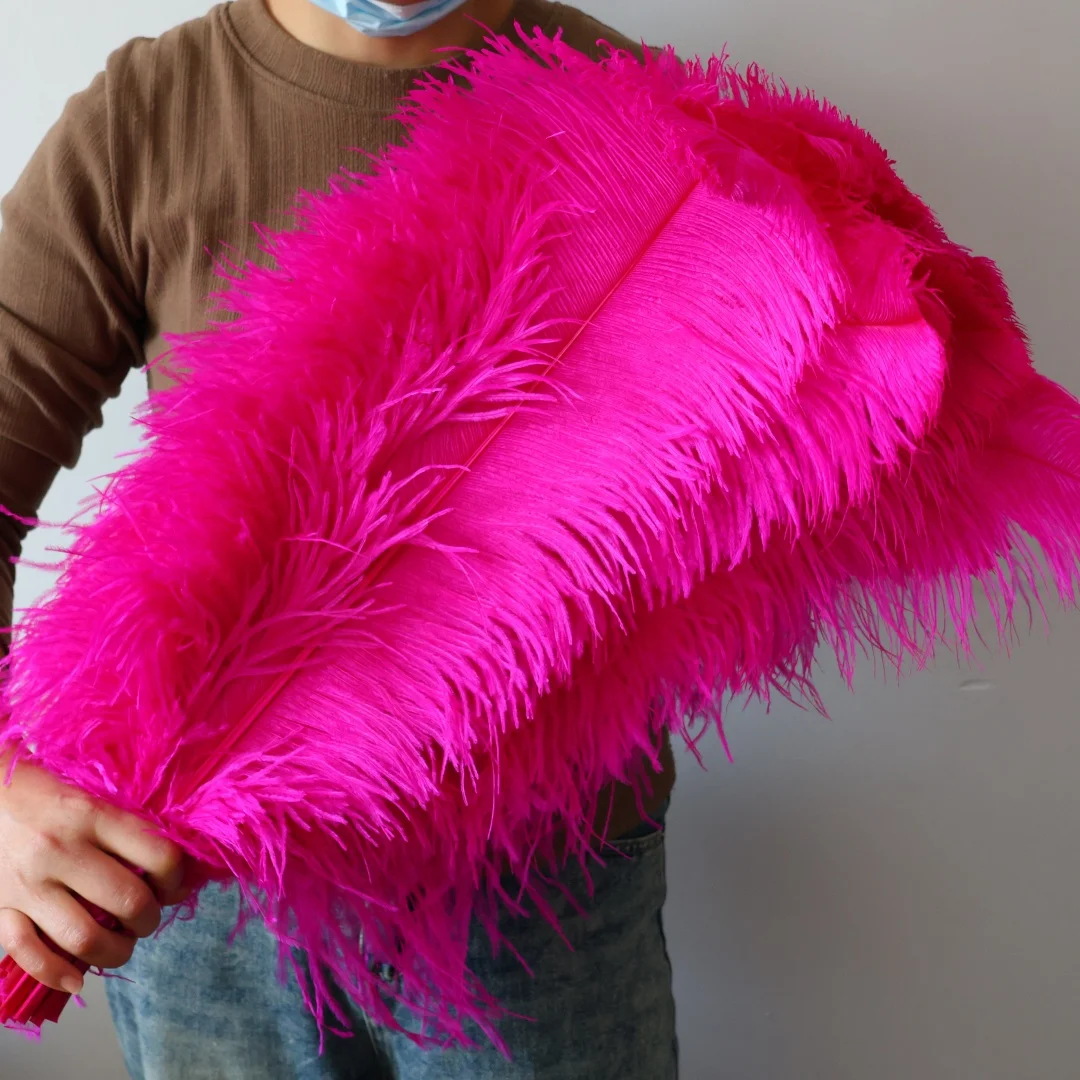 

10PCS Big Ostrich Feathers Natural Plumes For DIY Craft Wedding Decoration Carnival Party Table Centerpiece Accessories