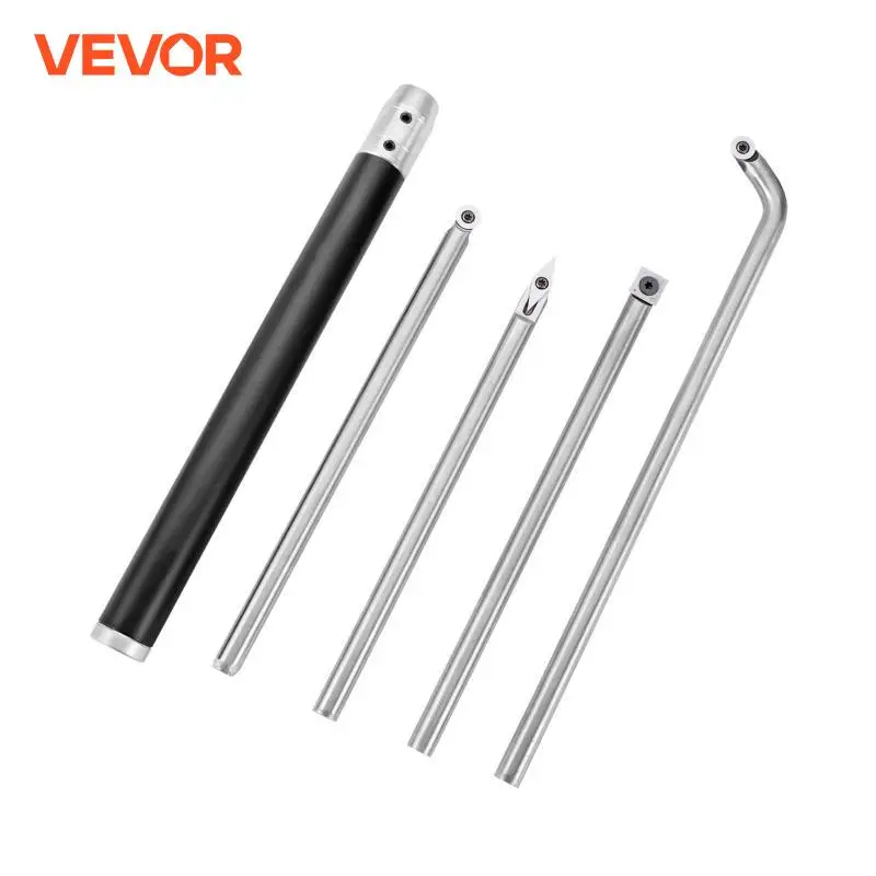 VEVOR Wood Turning Tools for Lathe 4 PCS Set with Diamond Shape, Round, Square Cutters Replaceabl for Craft DIY Hobbyists