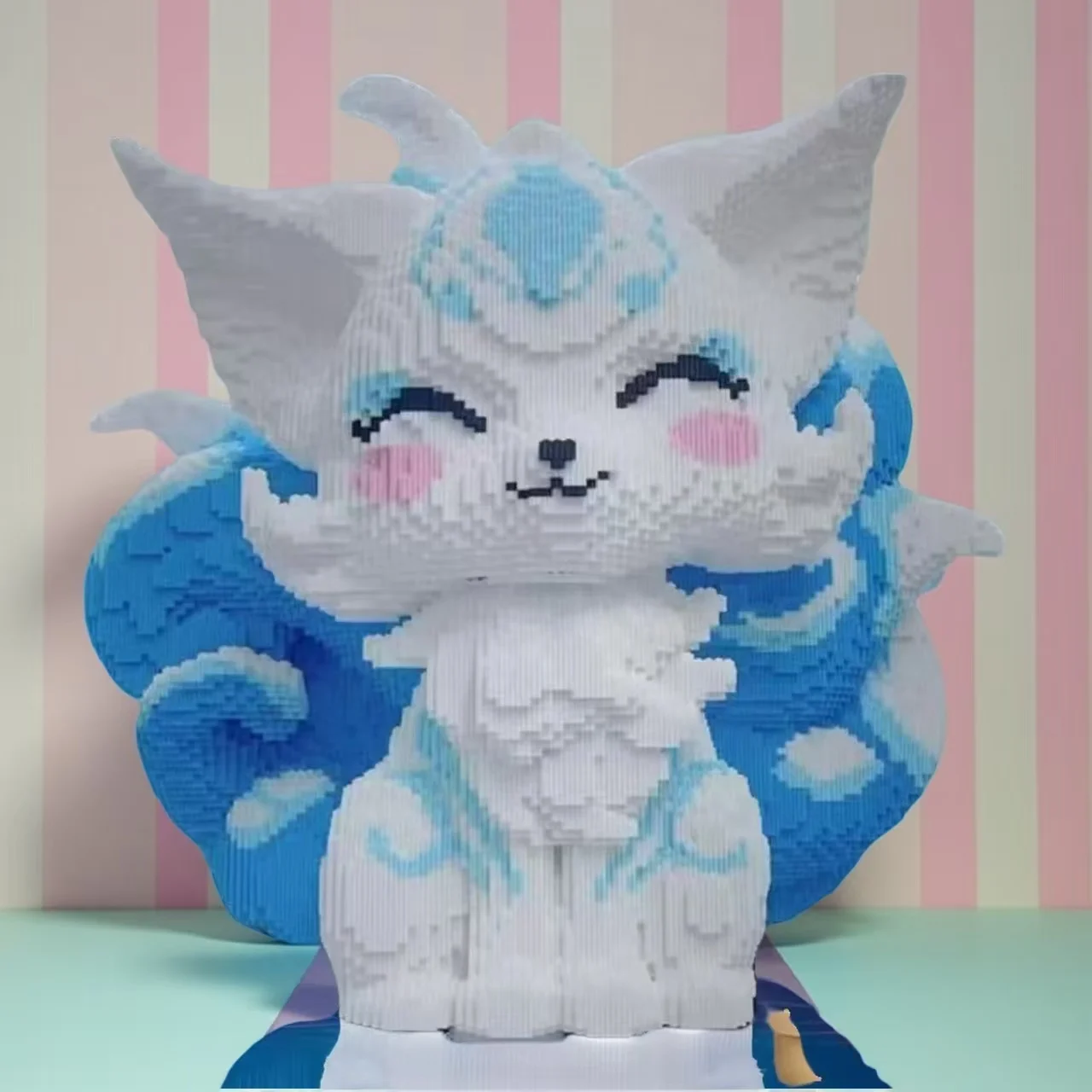 5762-delige klassieke bouwsteenset met negenstaartvos - Desktopdecoratie voor kantoor en thuis, verjaardagscadeaus, feestartikelen, creatieve verrassingsvakantiecadeaus