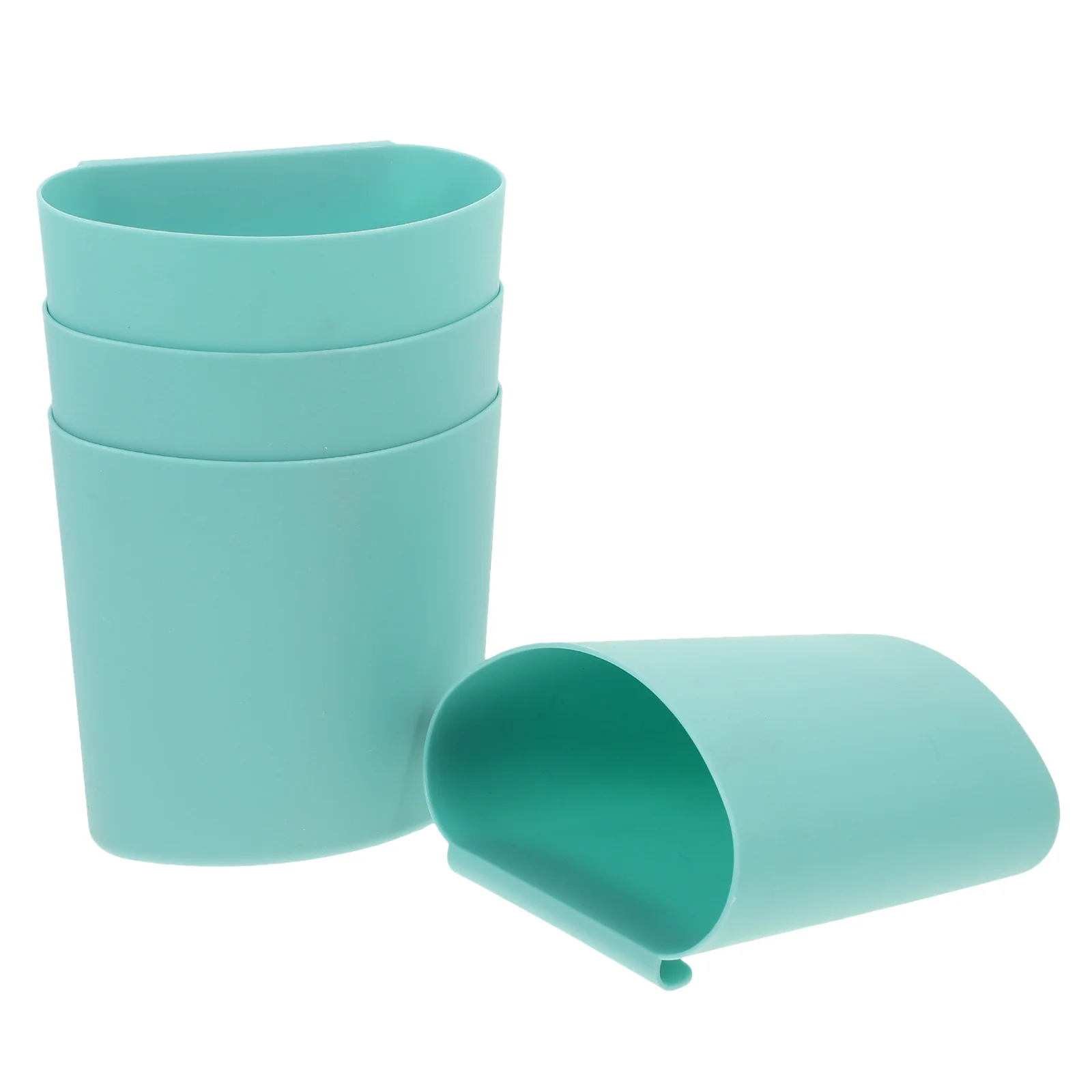 

4pcs Hanging Basket Lightweight Plastic Storage Cups For Rolling Cart Organizer Hanging Bucket Salon Kitchen Tattoo Station