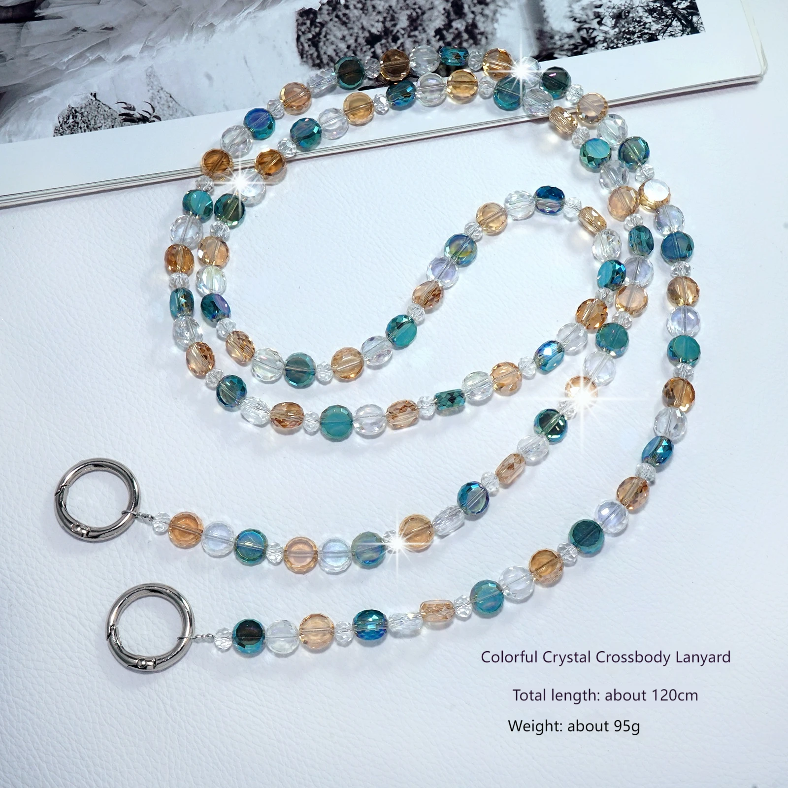 

Colorful Crystal Women's Crossbody Anti Lost Phone Chain, New Goddess High-end Bag Crossbody Chain