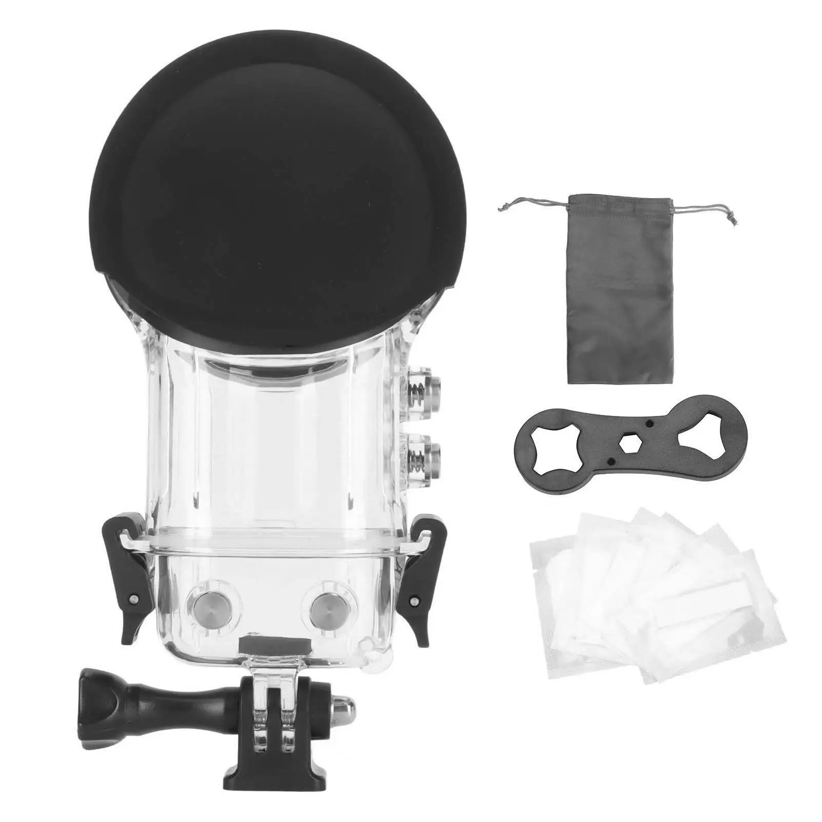 

Underwater Camera Dive Case 164ft IPX8 Waterproof Shell with Bracket for Action Cameras Accessories