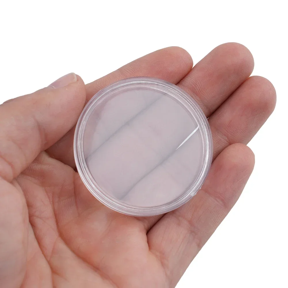 100pcs 41mm Plastic Round Coin Boxes Capsules Coins Cases Storage Box For Coin Protection Boxes Container Collecting