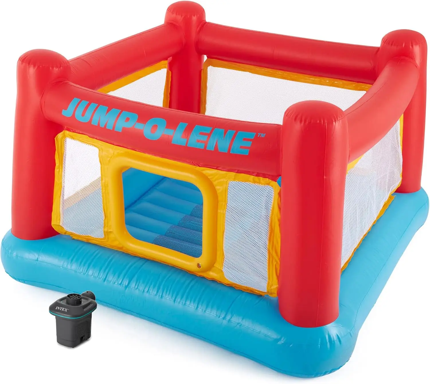 

Inflatable Jump-O-Lene Indoor Outdoor Kids Bounce Castle House with Air Pump