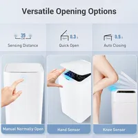 4.1 gallon smart trash can, self sealing automatic conversion, motion sensor