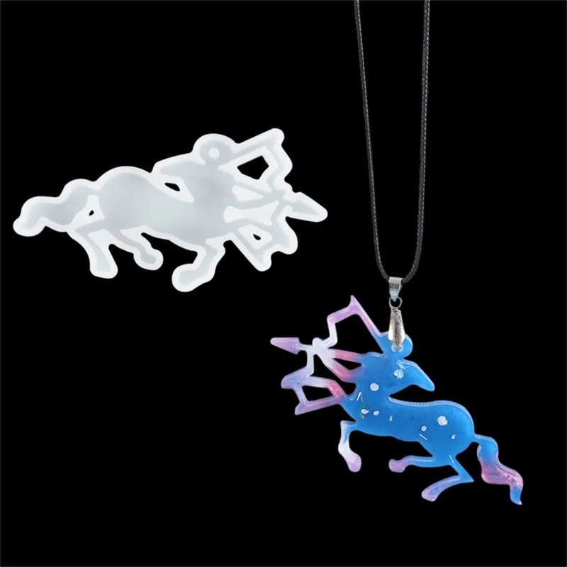 Keychain Pendant Twelve Constellation Silicone Mold For DIY Epoxy Resin Casting Creative Earrings Jewelry Pendants Making Molds