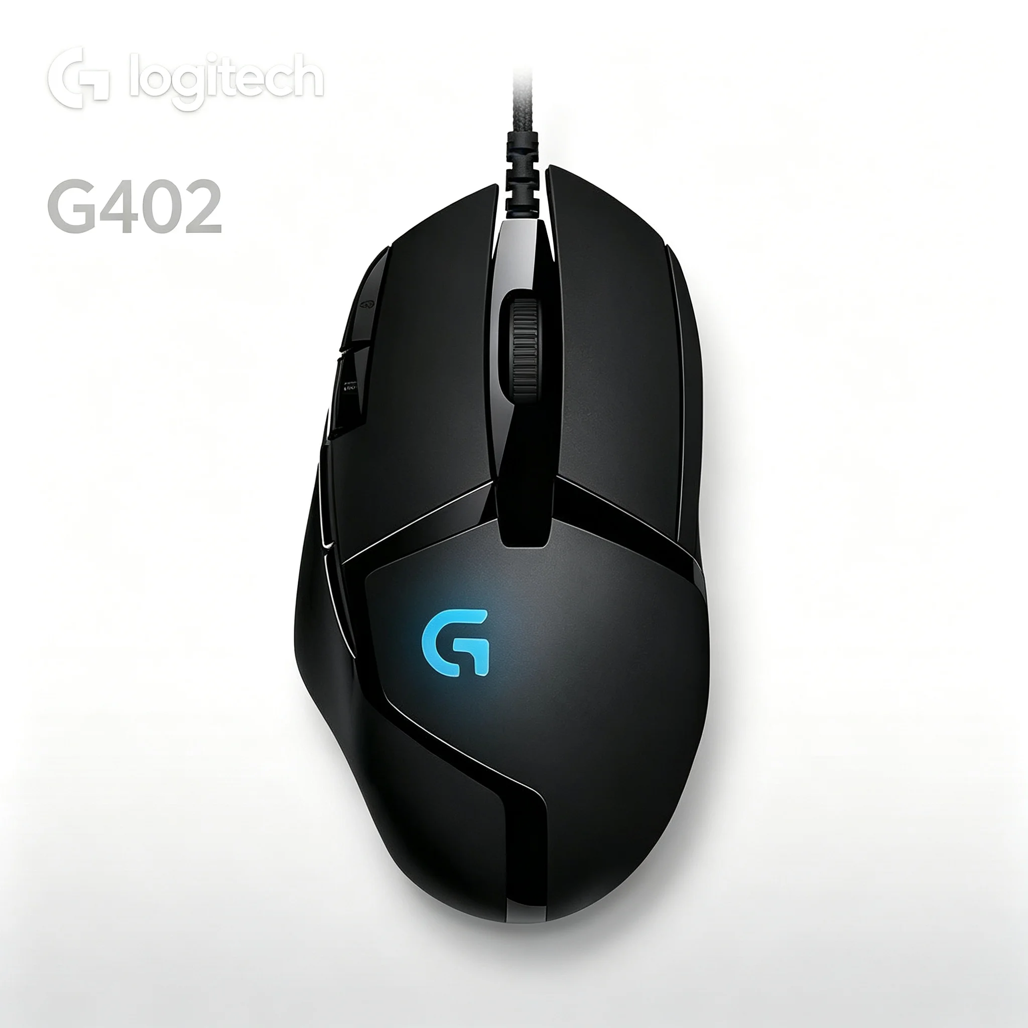 Logitech G402 Wired Gaming Mouse Durable Wear‑Proof Shell RGB G‑Logo Lighting Effect For Desktop Game Playing
