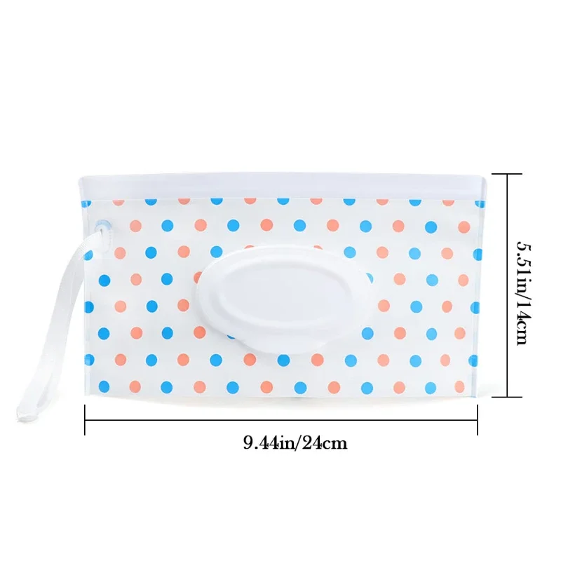 EVA Baby Wet Wipe Pouch Cute Snap-Strap Refillable Wet Wipes Bag Flip Cover Tissue Box Outdoor Useful Baby Stroller Accessory