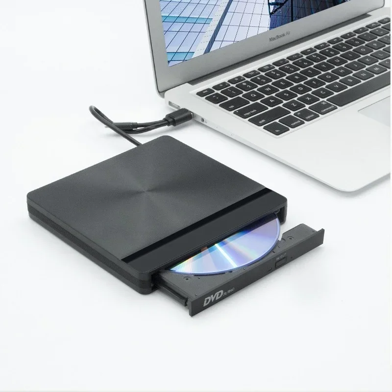 

Slim External Optical Drive USB 3.0 DVD Combo DVD ROM Player CD-RW Burner Writer Plug and Play for Macbook Laptop Desktop PC