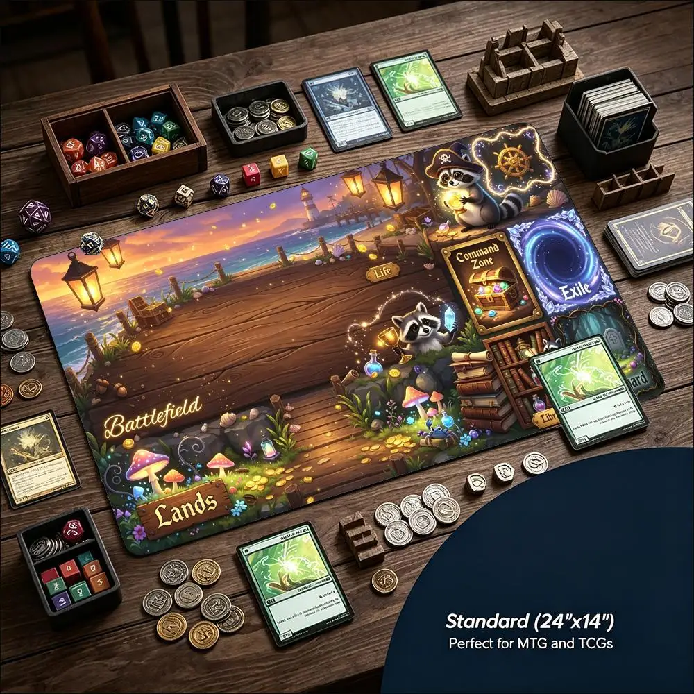 XXL Gaming Mousepad Golden Fairy Tale Castle Stitched Edges Anti-Slip Base Extended Keyboard Mat for Gamer TCG Card Deskmat