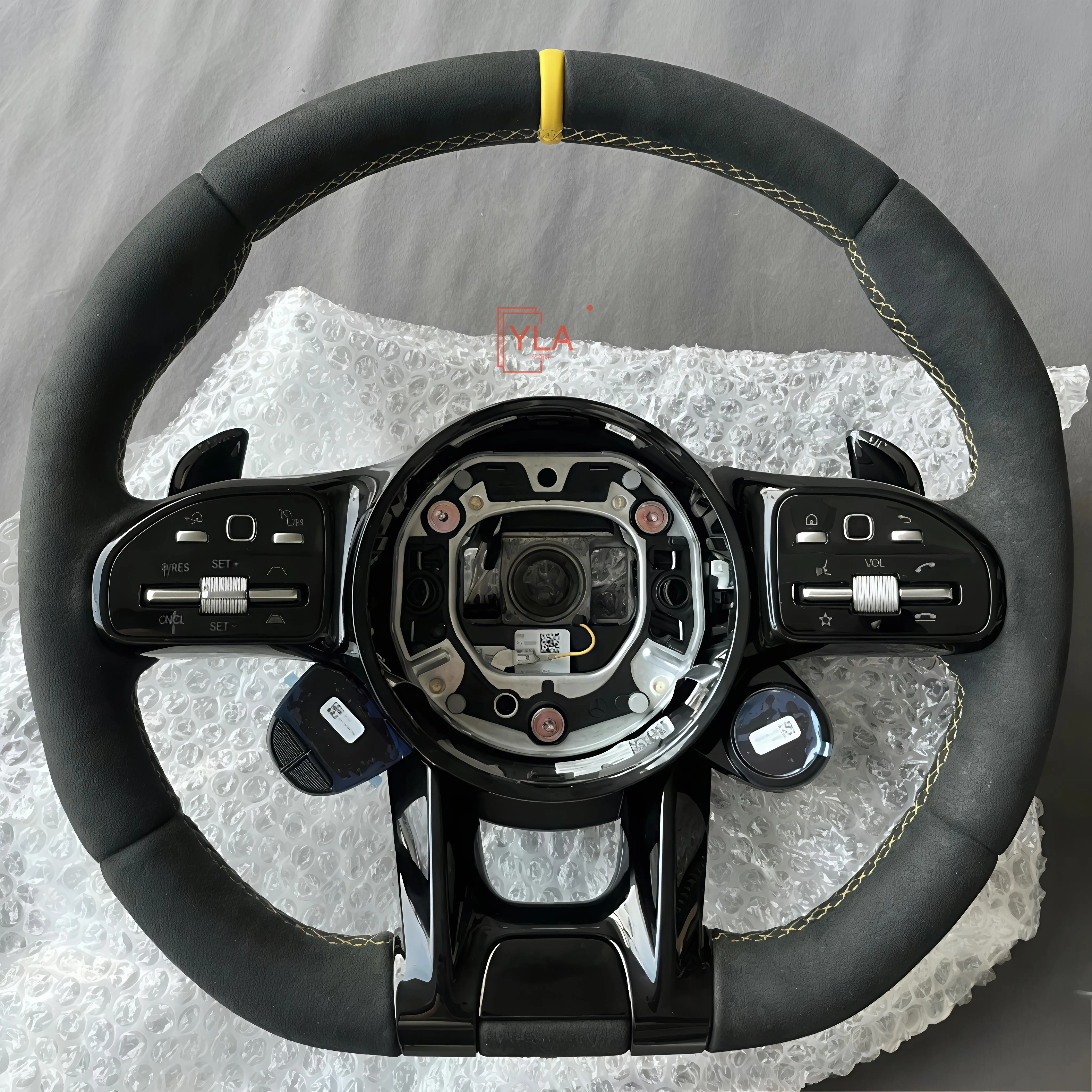 LED Customized Carbon Fiber Steering Wheel for Mercedes-Benz C300 C200 C180 W204 W211W213 W205 W447 E63 Glc S G Class