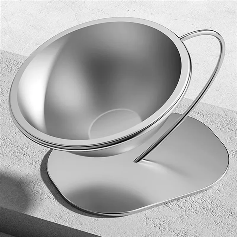 

AT51-Raised Cat Dish Stainless Steel Dog Food Container Pet Feeding Accessories Large Lifted Cat Bowl With Stable Base