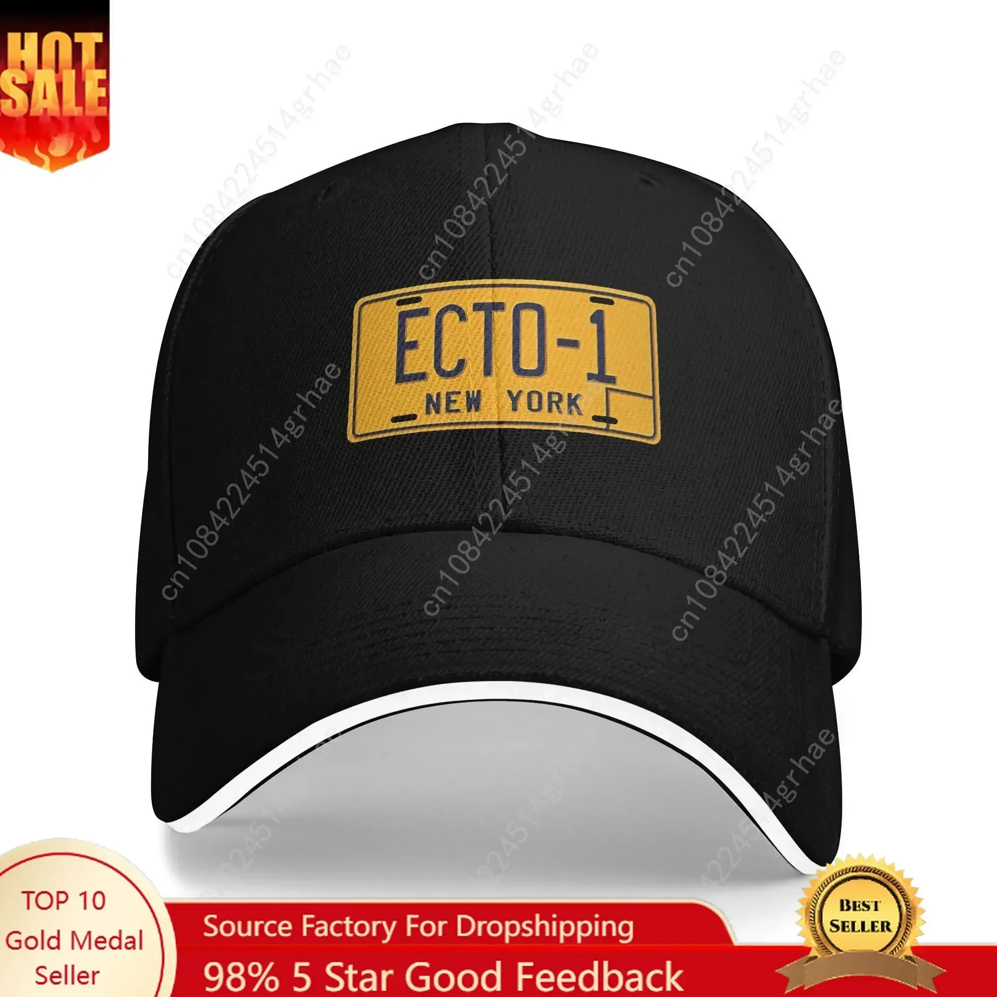 Ghostbuster Ecto 1 Baseball Cap  Unisex Men Print Trucker Hat Summer y2k Cool Running Hippie Sun Visor Snapback Cap