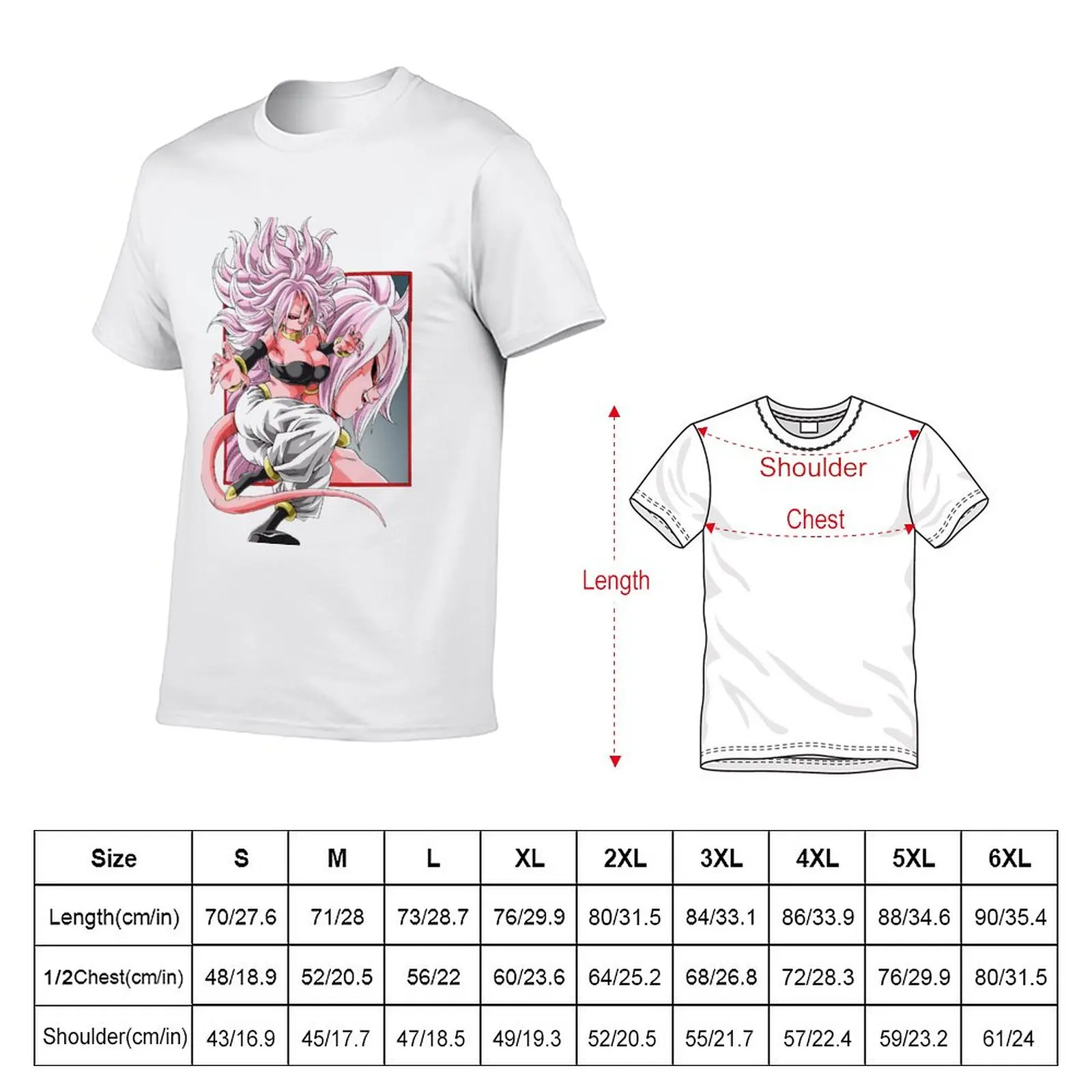 New Android 21 T-Shirt aesthetic clothes Blouse plain black t shirts men