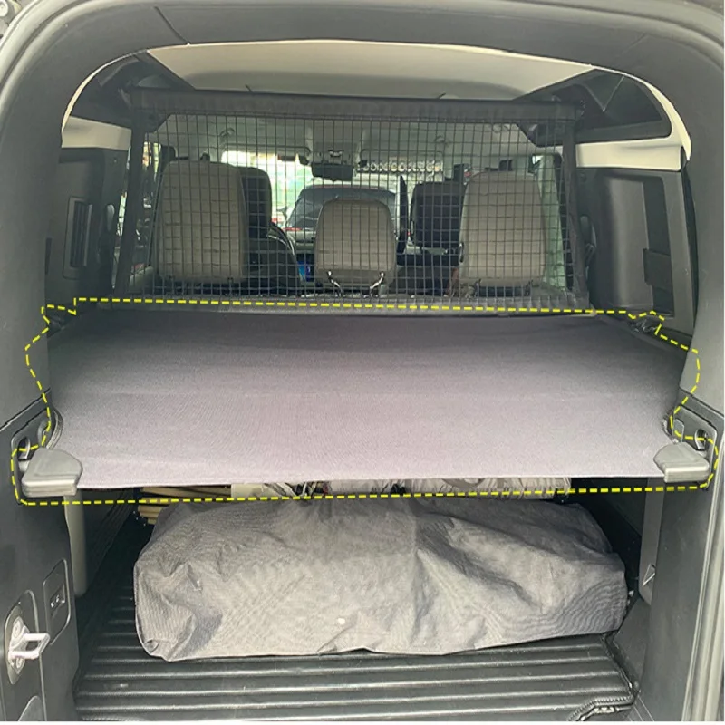 

Car Rear Trunk Curtain Cargo Cover Storage Bag Net For Land Rover Defender 110 2020-2023 Oxford Cloth Stowing Tidying