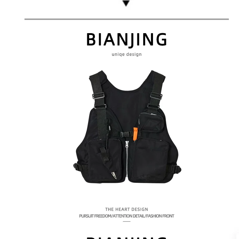 American Outdoor Vest With Multiple Functions and Pockets Casual Vest