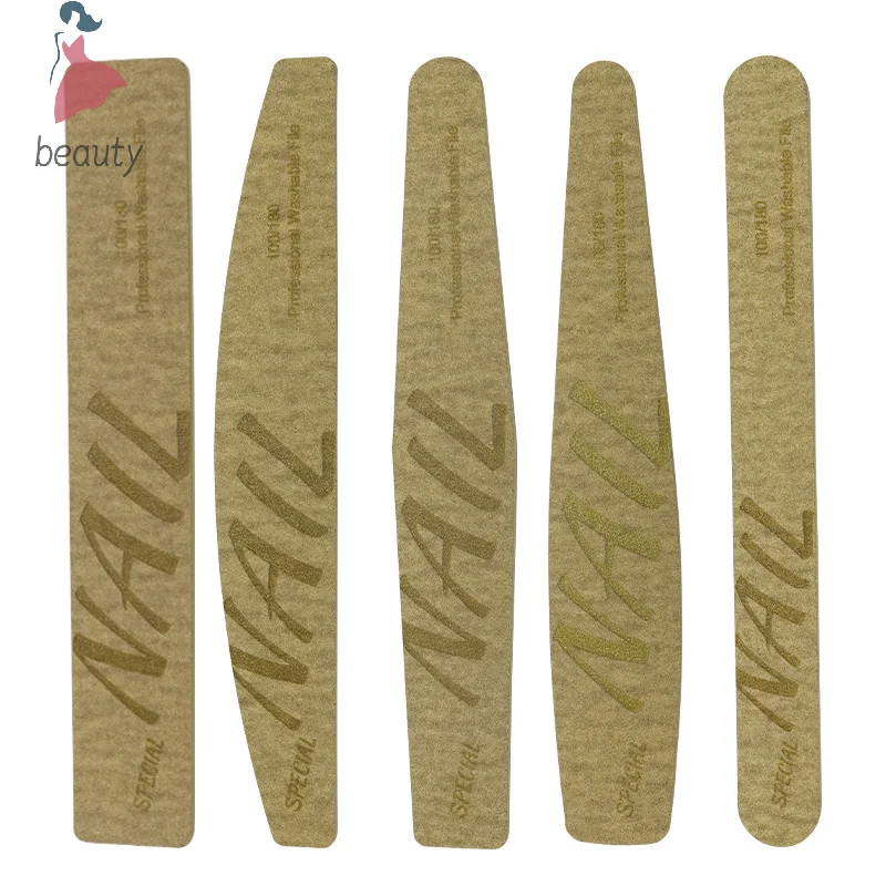 1 pz salone di bellezza riutilizzabile lucidatura levigatura lavabile 100/180 manicure lime per unghie strumenti per la cura delle unghie a doppia faccia per professionisti