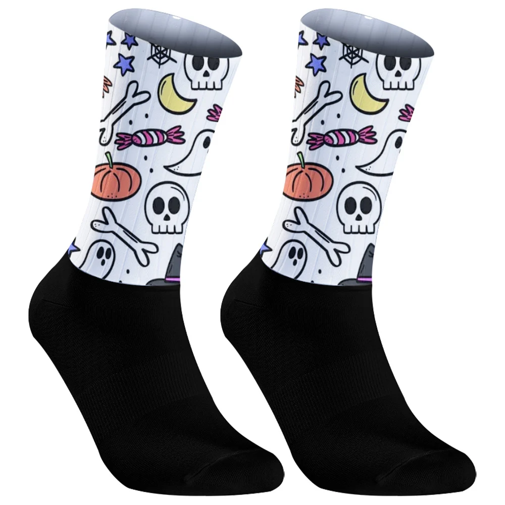 New Unisex Breathable Sports Running Cycling Socks Trekking Athletic Basketball Socks Halloween image 2