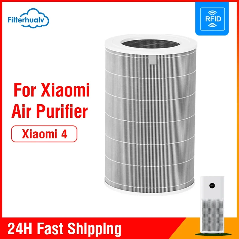 PM2.5 Xiaomi Hepa Filter 4 Xiaomi Activated Carbon Filter 4 For Xiaomi Air Purifier 4 Xiaomi H13 4 Filter