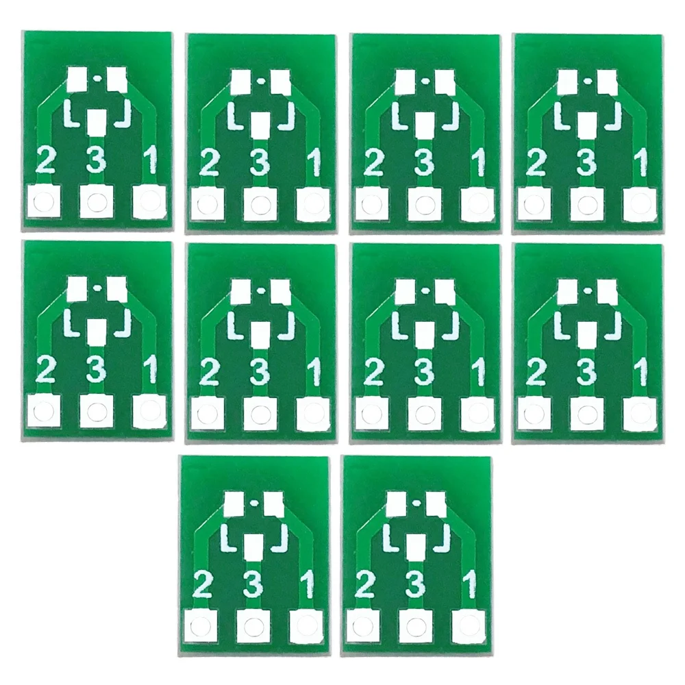 N96R 10Pcs SOT23 SOT23-3 Turn SIP3 Double-Side SMD Turn DIP SIP3 Adapter Converter Plate SOT SIP IC Socket PCB Board DIY Kit