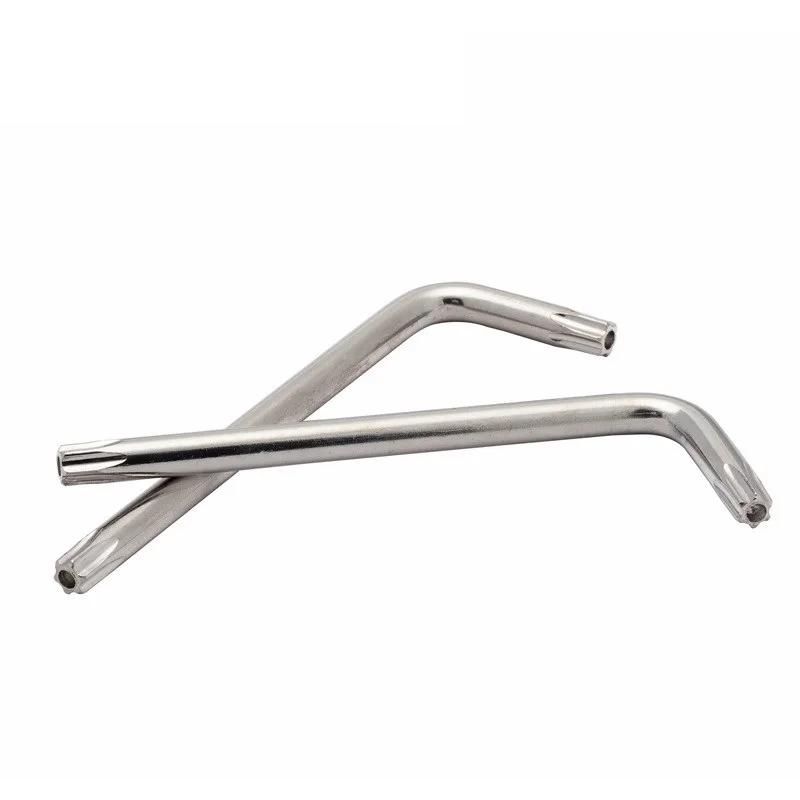 Chiave per bullone di sicurezza a prova di manomissione con testa Torx a sei lobi T10 T20 T25 T30 T40 T45 T50 Chiave terminale per scatola in lega di acciaio al carbonio