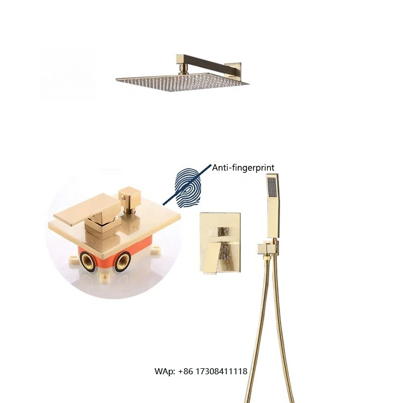 Modern Bathroom System Deluxe Rainfall Shower Set